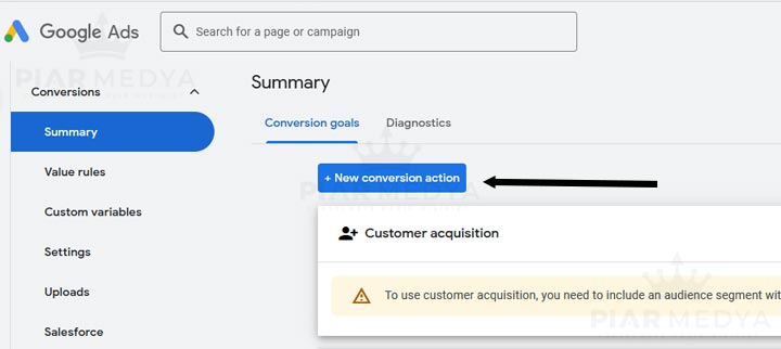 adjust your conversion settings
